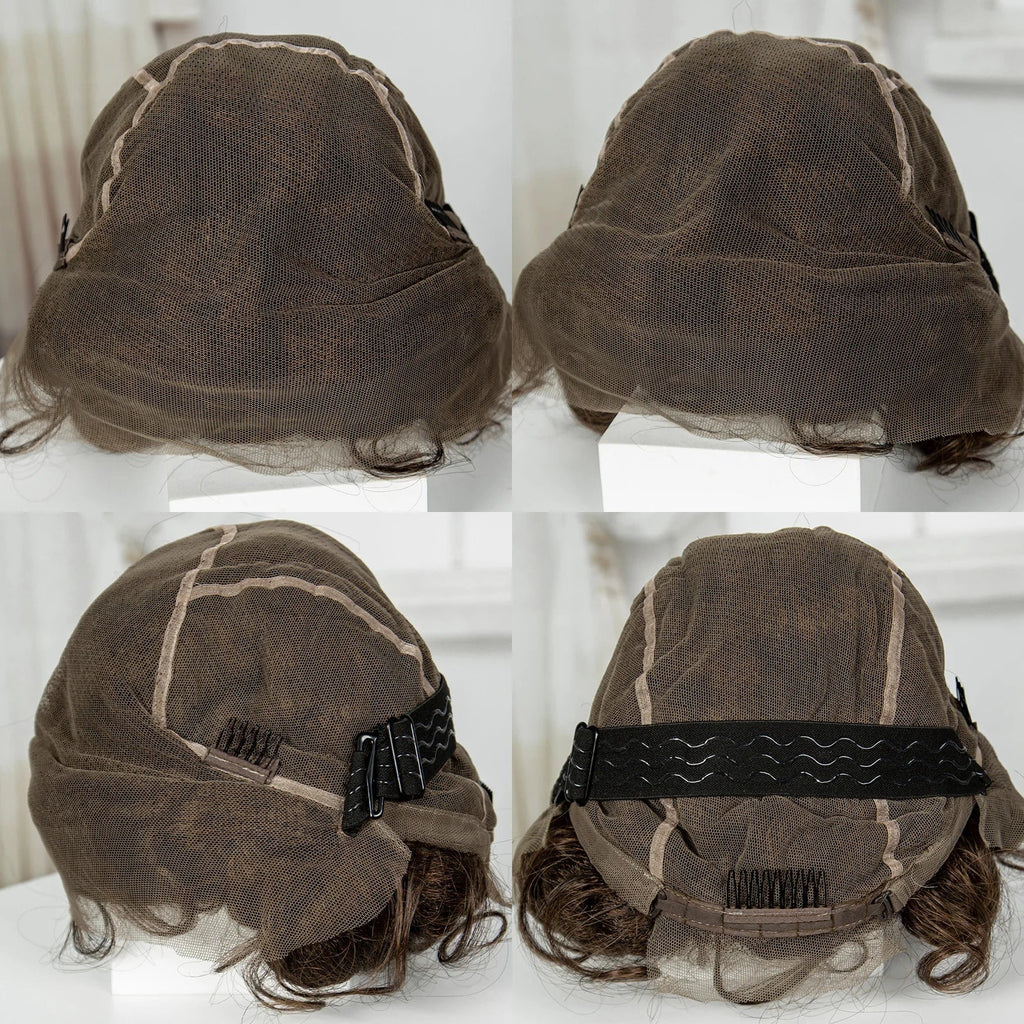 350# Ginger Orange Bantu Knotless Braids Wig | Full Lace | Baby Hair