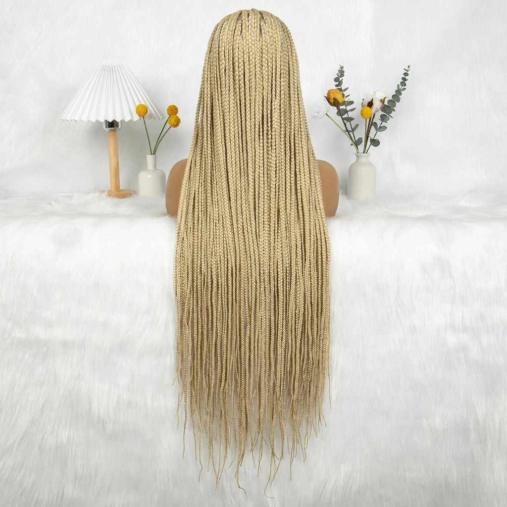 36" Twisted Box Braids Wig | Full Lace with Natural Hairline