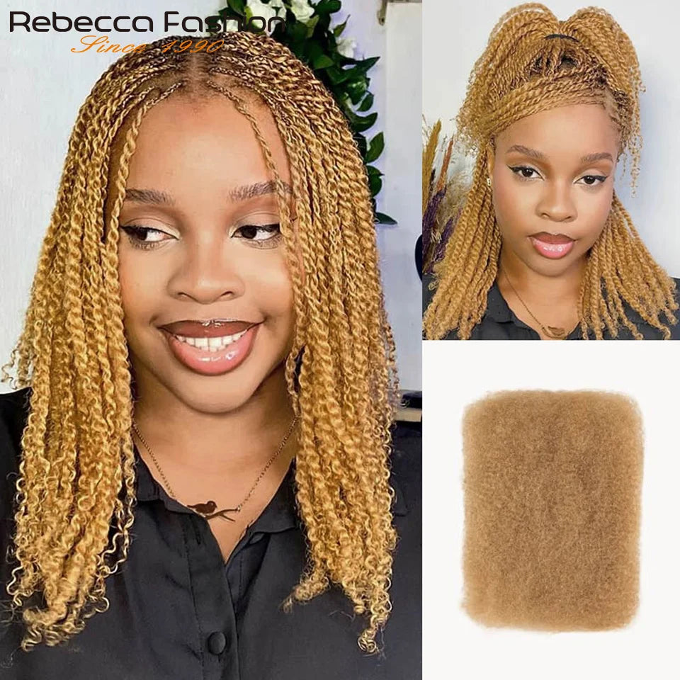 Afro Kinky Bulk Human Hair for Braids & Locs | Natural Color Virgin Remy Extensions