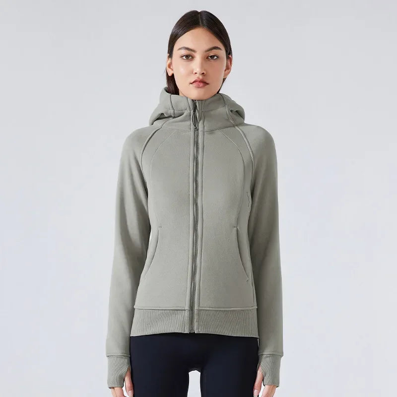 ActiveFlex Zip Hoodie: Women's Fleece Sports Jacket