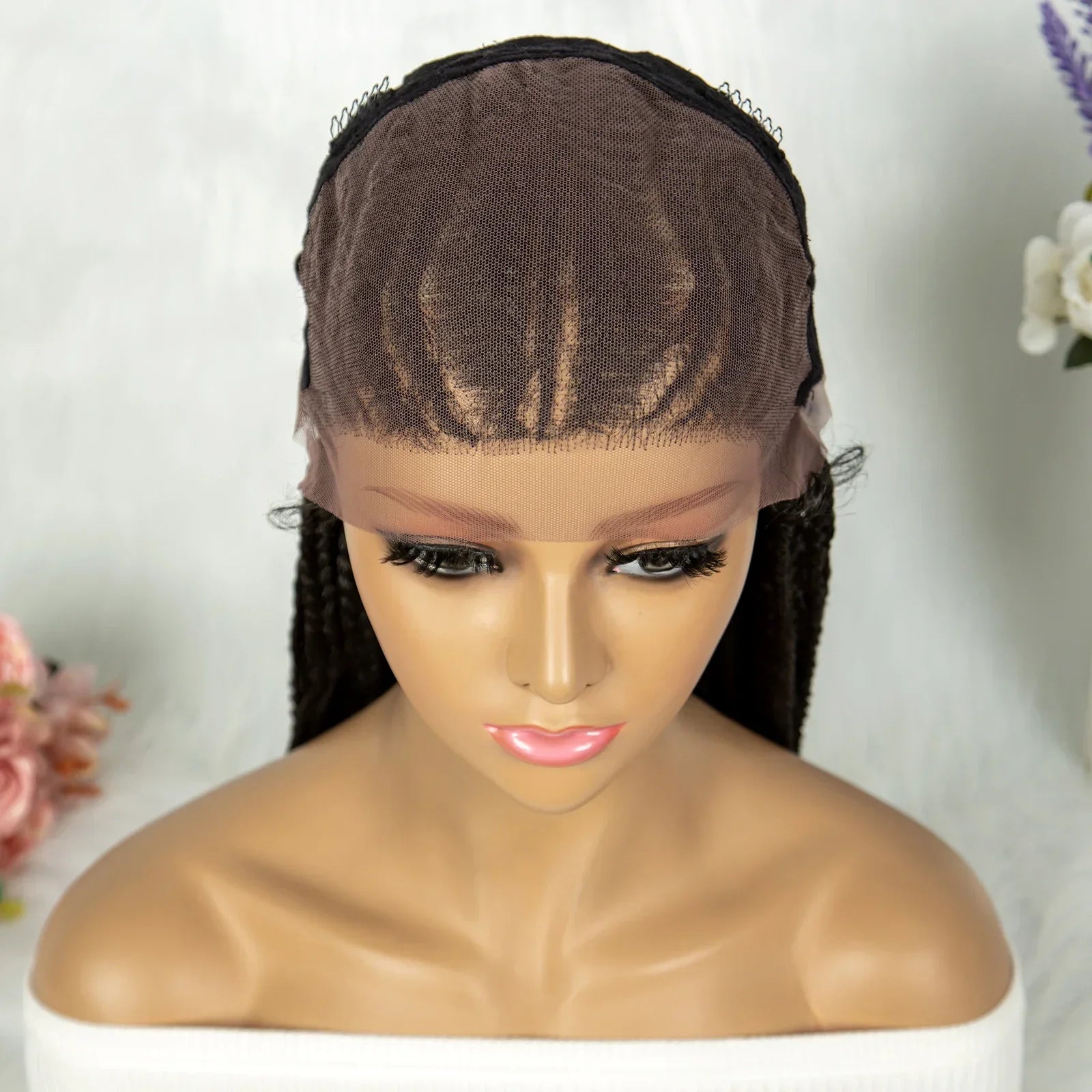 13x6 Lace Front Faux Locs Braided Wig | Crochet Braids | Synthetic Locs | Black Women