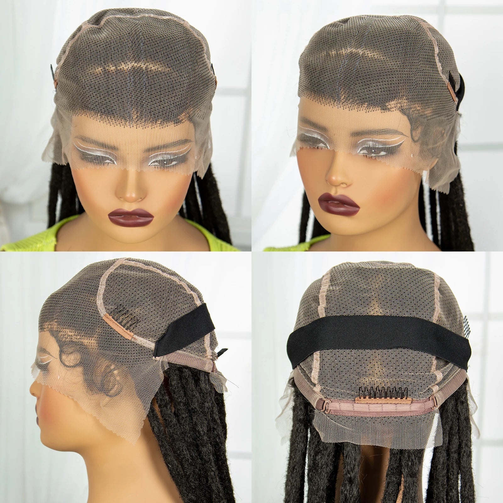 60" Super Long Knotless Box Braids Wig | Transparent Full Lace