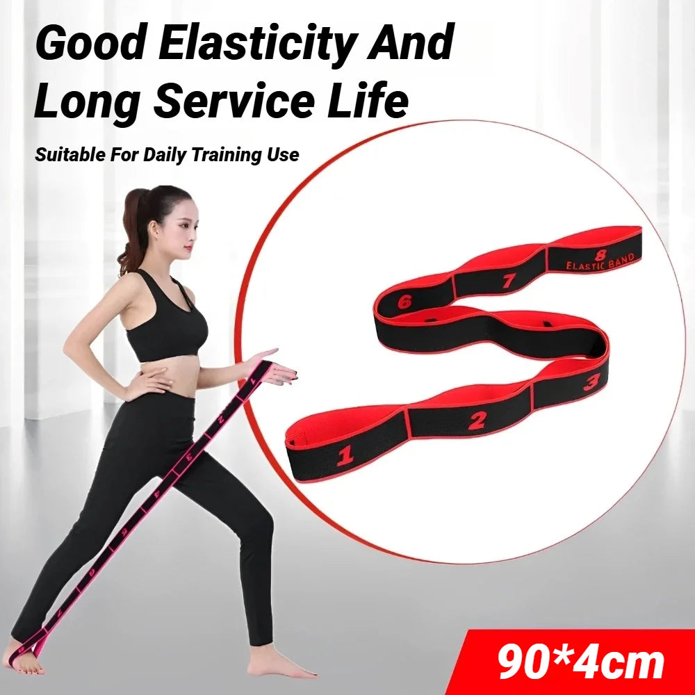 8 Section Yoga Stretching Resistance Bands