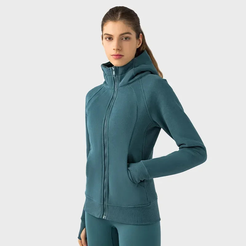 ActiveFlex Zip Hoodie: Women's Fleece Sports Jacket