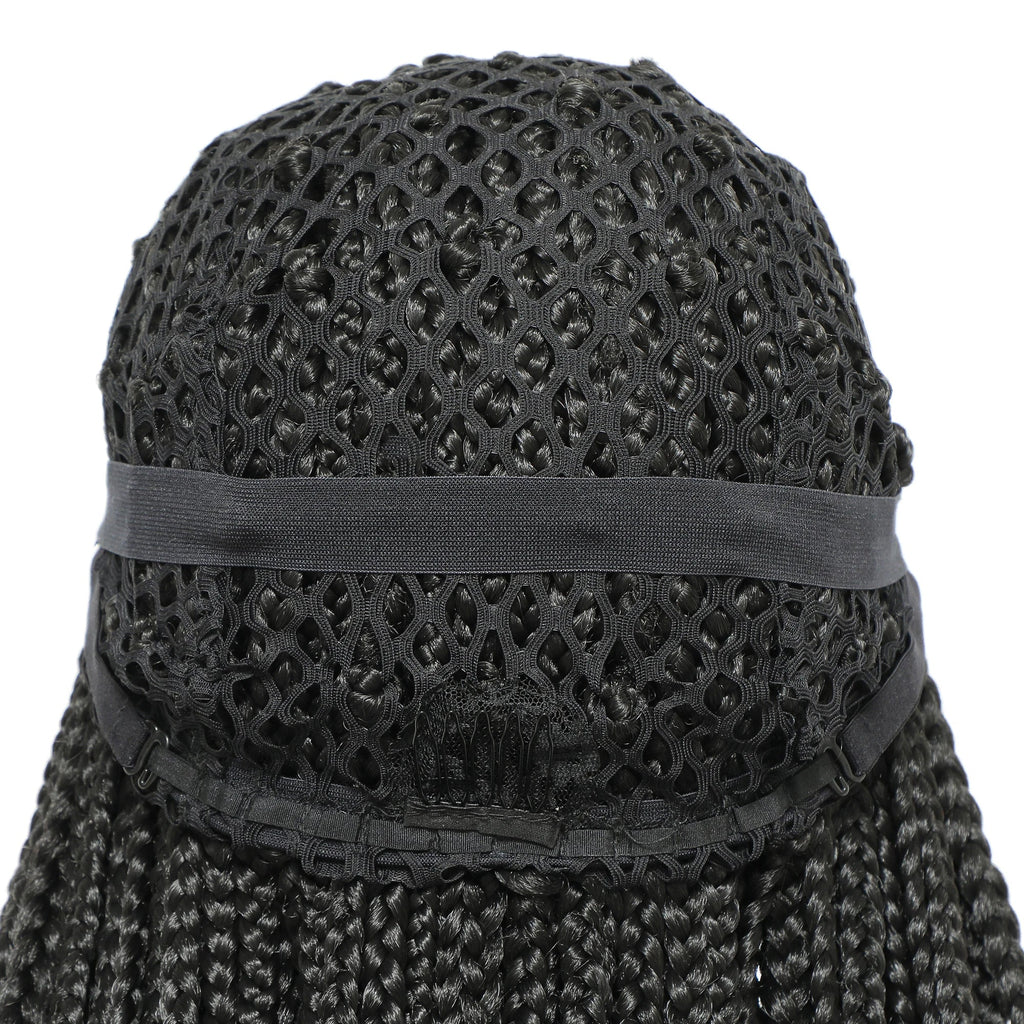 30" Ombre Box Braided Lace Wig | 4x4 | Twist Accents | Baby Hair | Synthetic Cosplay & Daily Wear