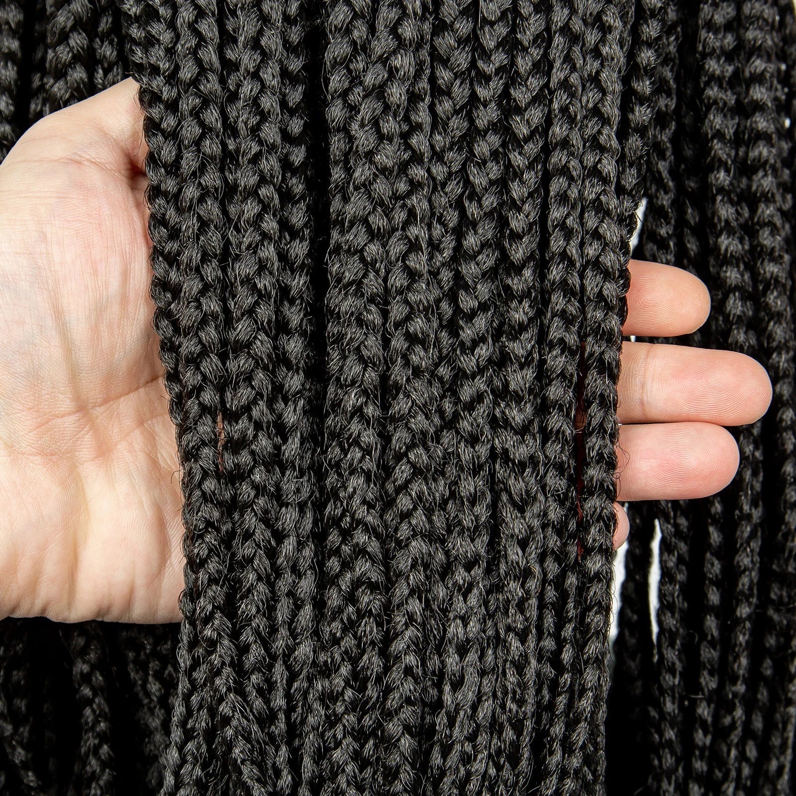 16" Short Knotless Box Braids Bob Wig | Lace Front | Afro Braided Hair