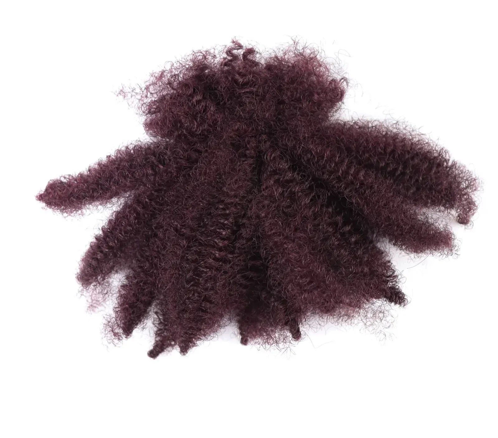 #30-#1-#30 Ombre Brown Afro Kinky Curly Bulk Human Hair | 50g Brazilian Crochet Braiding Hair Extensions (No Weft)