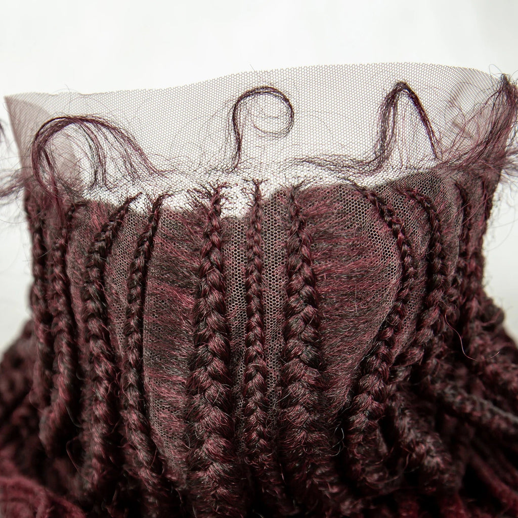 13x6 Lace Front Faux Locs Braided Wig | Crochet Braids | Synthetic Locs | Black Women