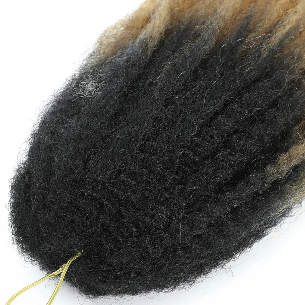 18" Marley Twist Braiding Hair | Crochet Braids | Afro Twist Kinky Hair Extensions | Ombre Colors | 30 Strands/Pack