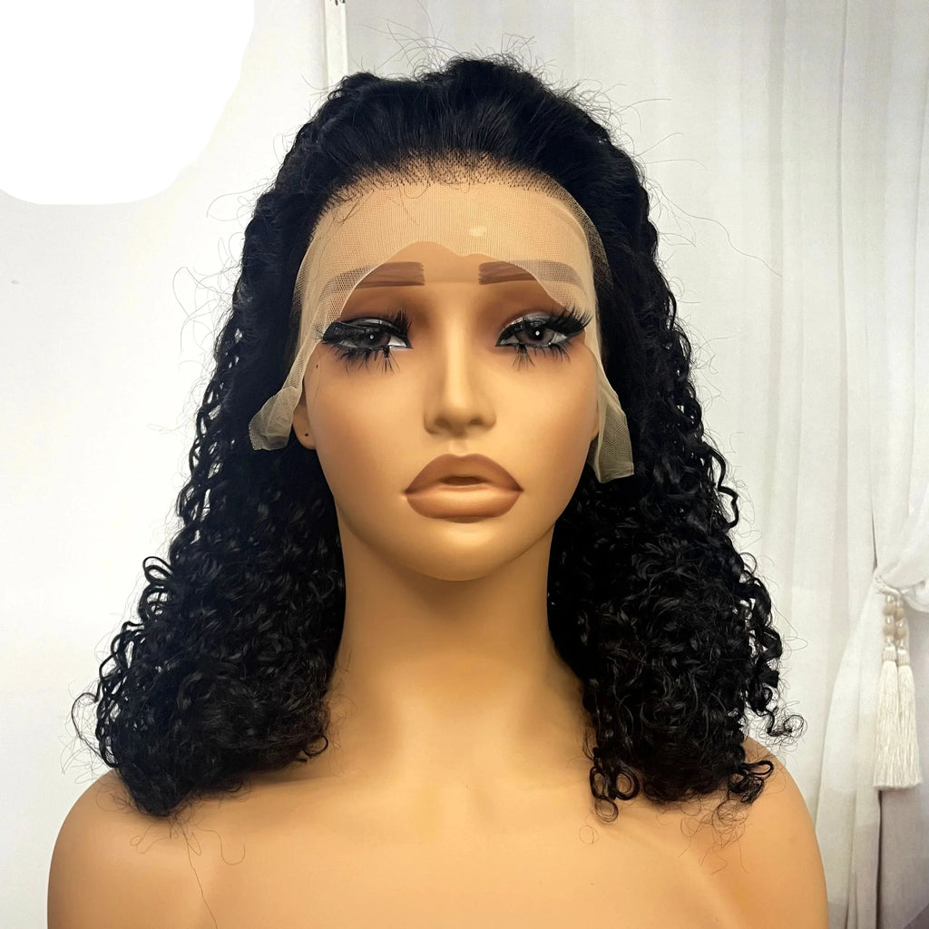 350% Density Pixie Curly HD Lace Frontal Wig | Bouncy Burmese Human Hair