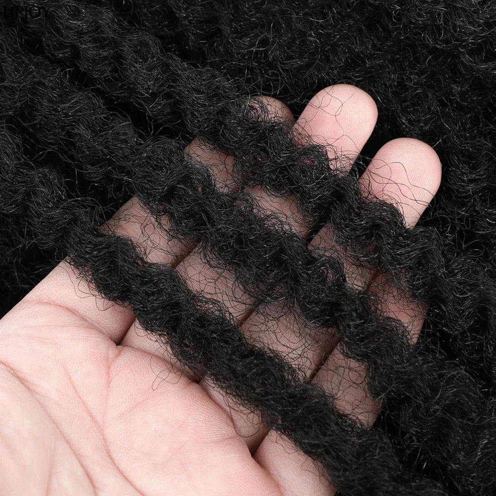 18" Marley Twist Braiding Hair | Crochet Braids | Afro Twist Kinky Hair Extensions | Ombre Colors | 30 Strands/Pack