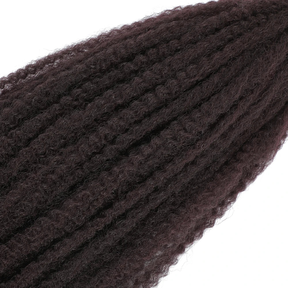 18" Marley Twist Braiding Hair | Crochet Braids | Afro Twist Kinky Hair Extensions | Ombre Colors | 30 Strands/Pack