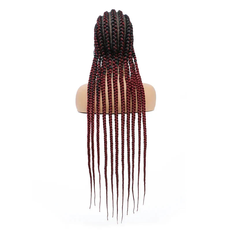36" Blonde Goddess Braids Wig | Jumbo Plaits | Full Lace Front | Knotless | Handmade