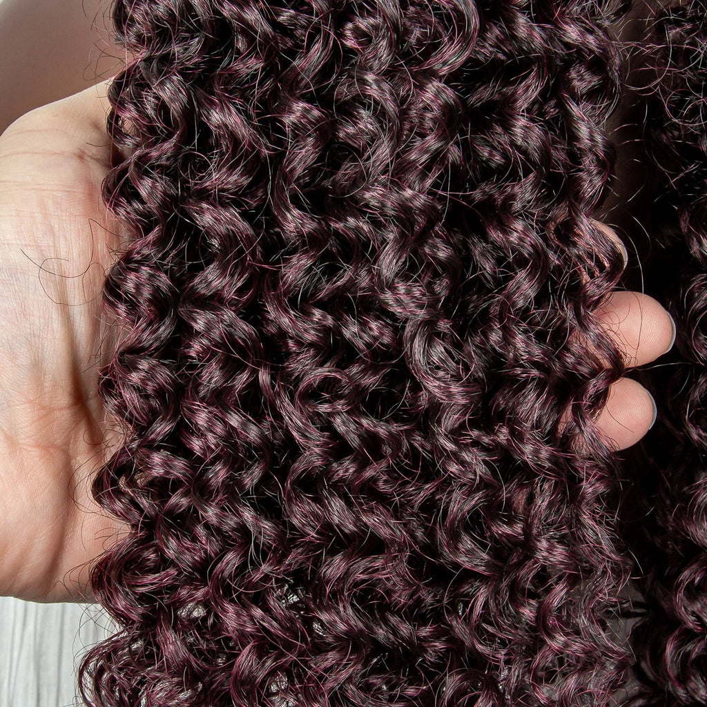 22" Box Braids Full Lace Wig | Two Curly Ponytails | Baby Hair | Synthetic Braided Wig