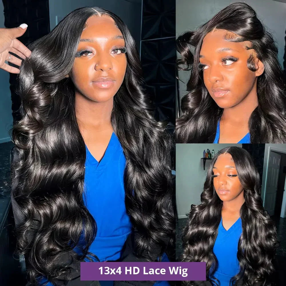 12A Brazilian Hair 36/40 Inch Body Wave 13x4 HD Lace Frontal Wig | Glueless | 100% Raw Human Hair | Ready to Wear