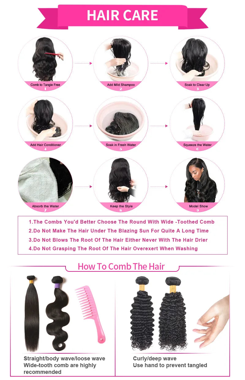 13x4 HD Lace Front Kinky Straight Wig | Long | Brazilian Virgin Hair | Pre-Plucked | Natural Hairline