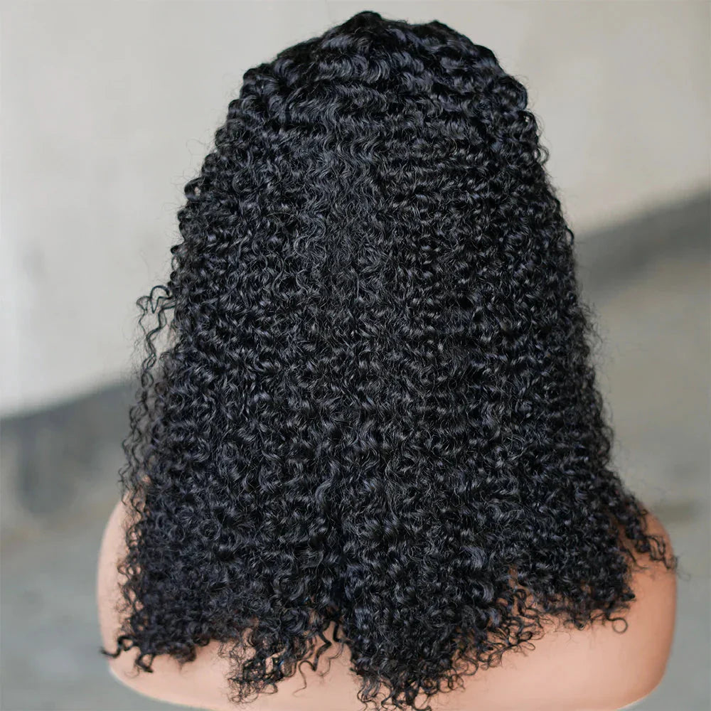 16" Afro Kinky Curly Braided Lace Front Wig | 250% Density | Brazilian Remy Hair | 13x4 Lace