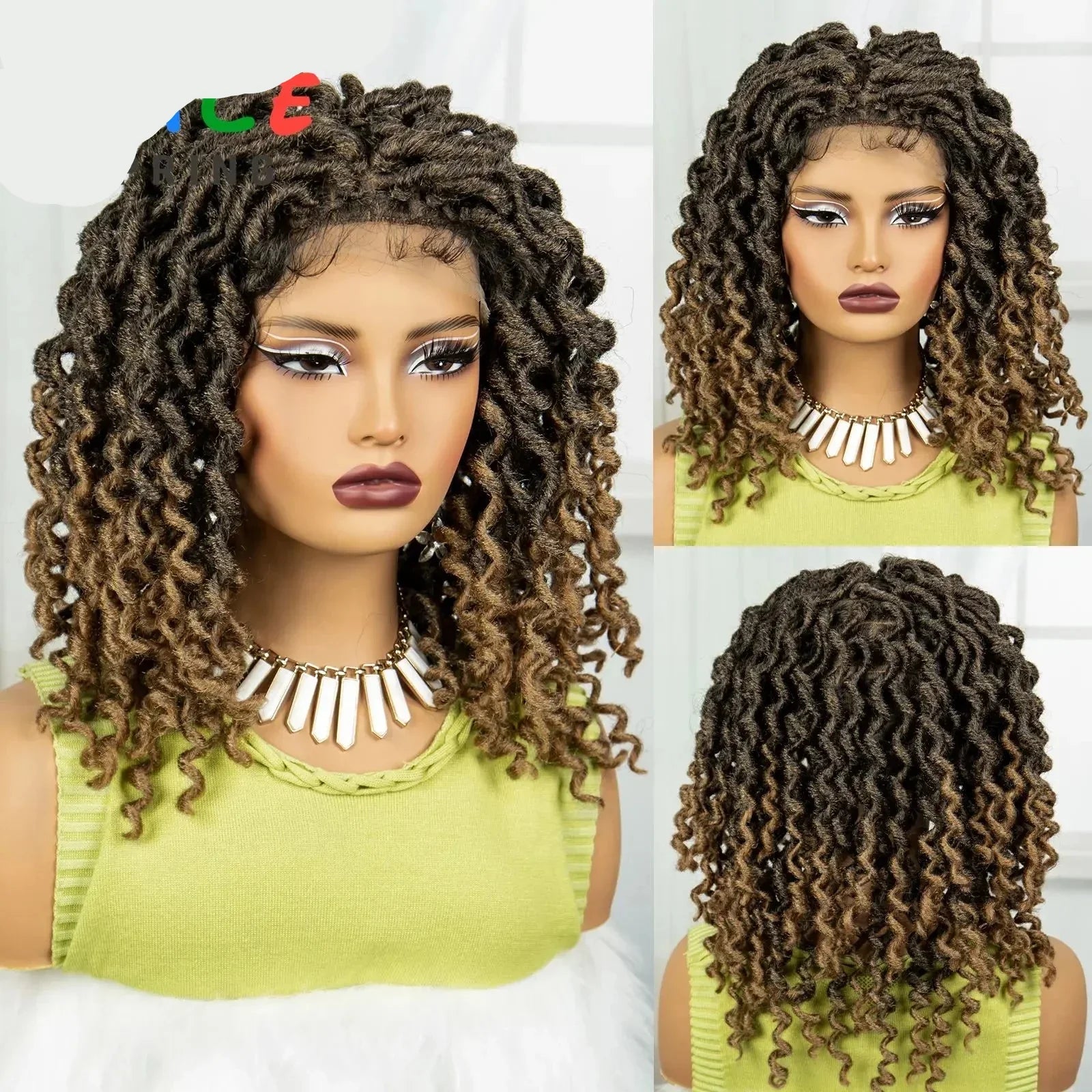 99J Burgundy Faux Locs Full Lace Wig | Baby Hair | Transparent Lace Front | Crochet Braids | Black Women