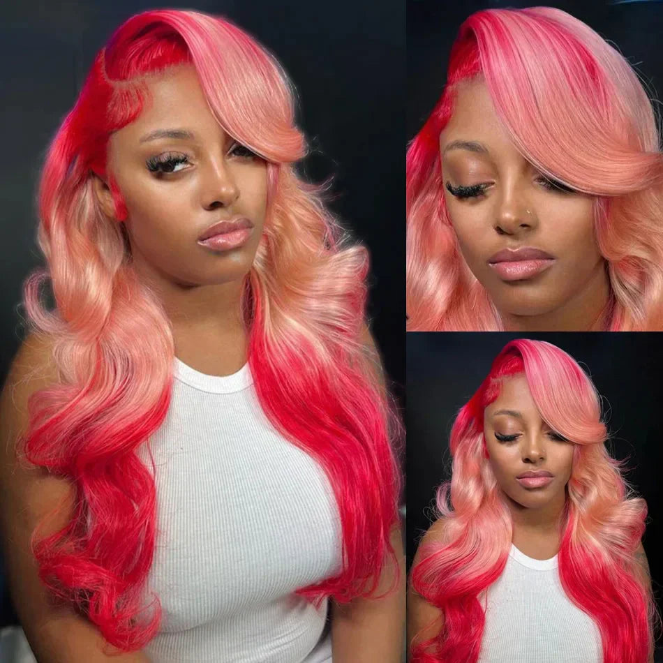 250% Density 30/40 Inch 613 Honey Blonde Body Wave 13x6 HD Transparent Lace Frontal Wigs Brazilian Remy Human Hair