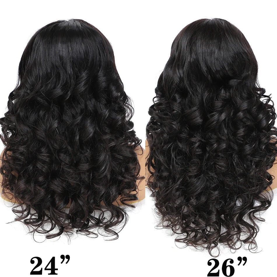 100% Indian Hair | Remy Wear and Go | Glueless | Human Hair | Pre Plucked | Pre Cut | Bouncy | Loose | Body Wave | Lace Front Wigs