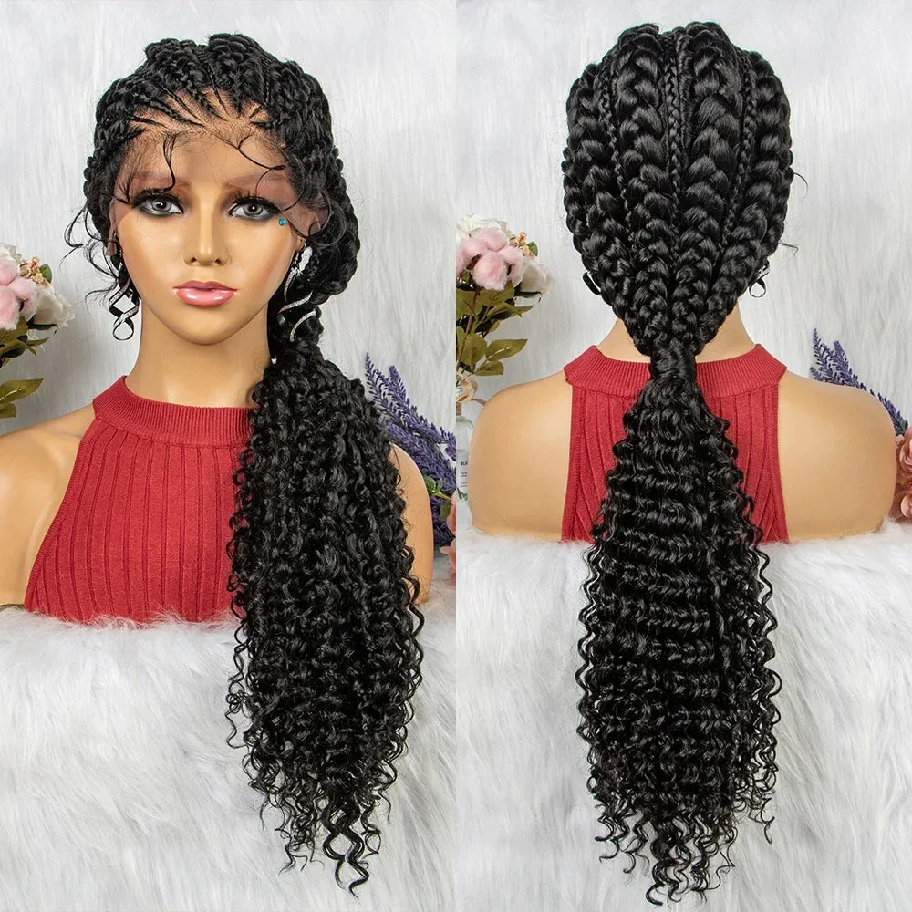 28" Blonde Crochet Braids Wig | Lace Front | Pre-Plucked Baby Hair