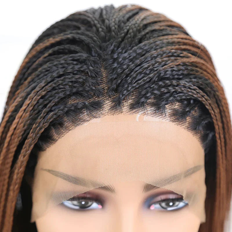 13X4 Lace Wigs for Women | Braided Box Braids Wigs | Synthetic Lace Front Wig | Braiding Wigs Natural Hairline Cosplay