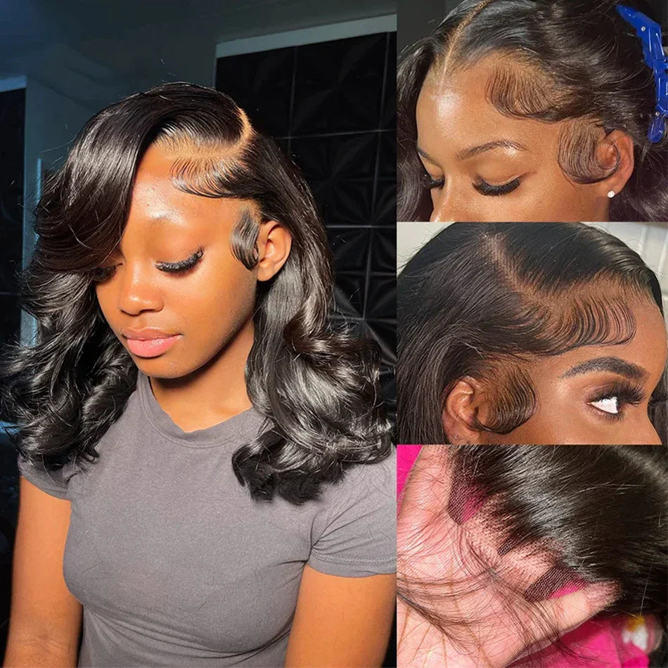 12A Wear & Go Bob Wig | 180% Density Glueless Body Wave Human Hair