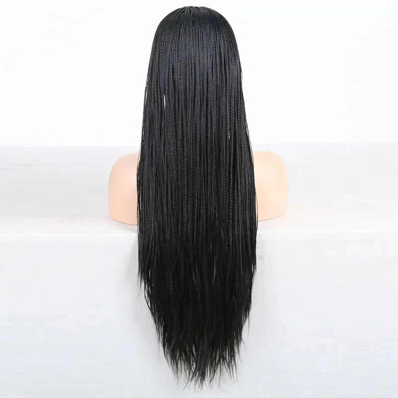 13X4 Lace Wigs for Women | Braided Box Braids Wigs | Synthetic Lace Front Wig | Braiding Wigs Natural Hairline Cosplay