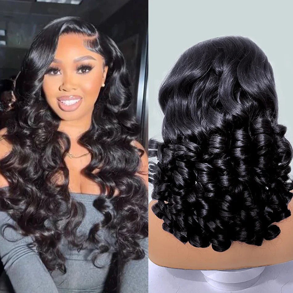 12A Raw Donor Unprocessed Malaysian Virgin Hair 13x4 HD Lace Frontal Wig | 250% Density | Double Drawn | Bouncy Wave