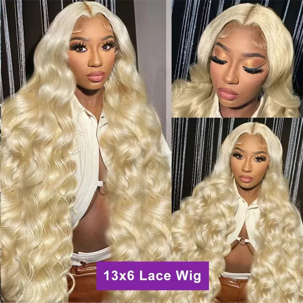 613 Blonde Body Wave Lace Front Wig | HD Transparent 13x4 / 13x6 Lace Frontal Human Hair Wig (Pre-Plucked for Black Women)