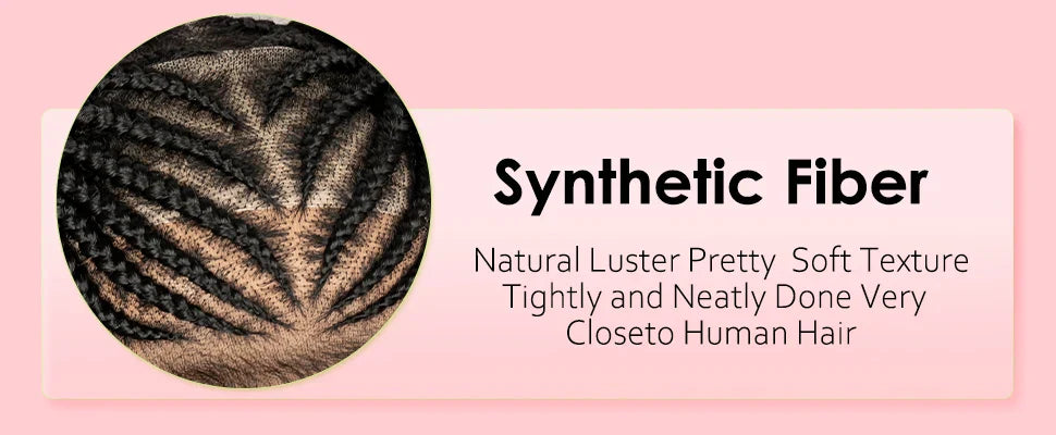 6" Short Afro Curly Wig | Twin Buns | 360 Lace | Cornrows | For Black Women