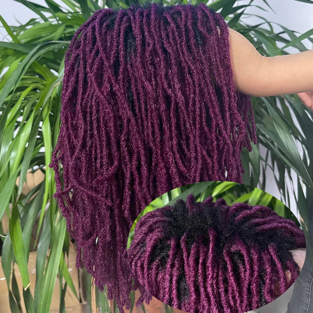 10" Ombre Dreadlock Wig | Sister Locs | Faux Locs Crochet Braids | Synthetic Twist Hair