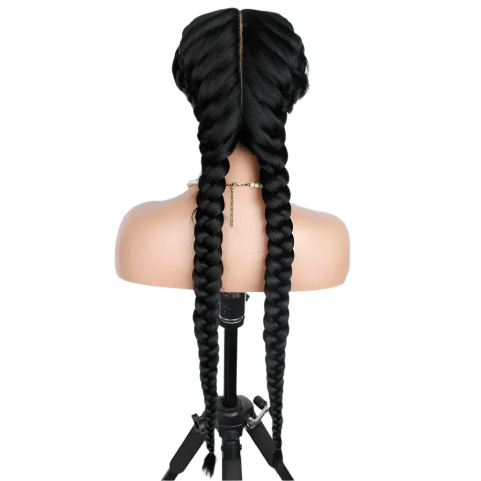 2 Braid Braided Wig | Senegalese Twists | Lace Front | Long Braids | Synthetic Hair | Black Women