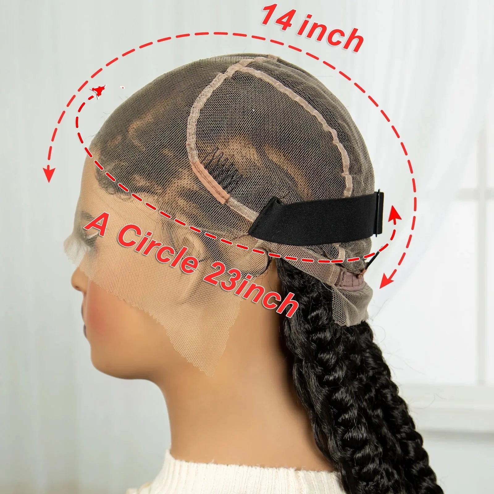 34" Twisted Cornrow Full Lace Braided Wig | Baby Hair | Synthetic Lace Front Braids | Black Women