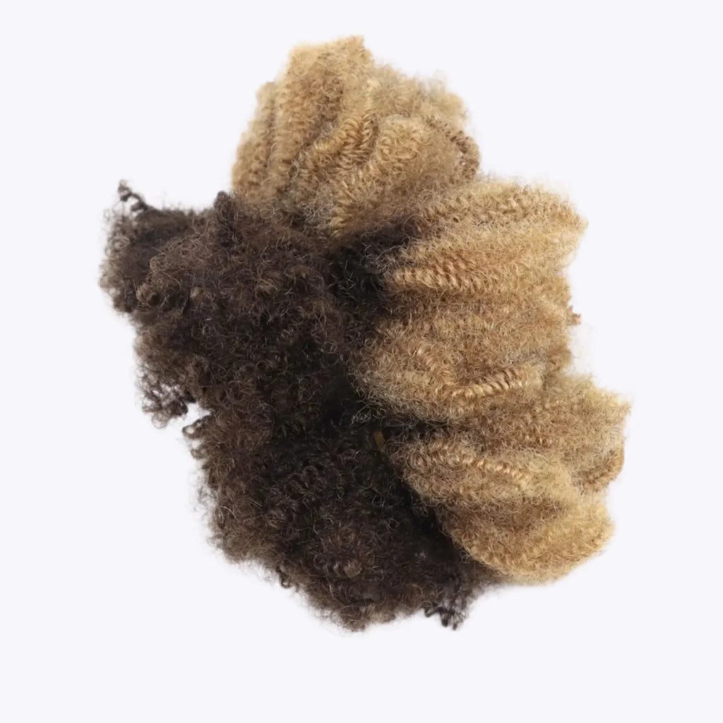 50g Afro Kinky Curly Bulk Human Hair | Braiding & Crochet Hair Extensions