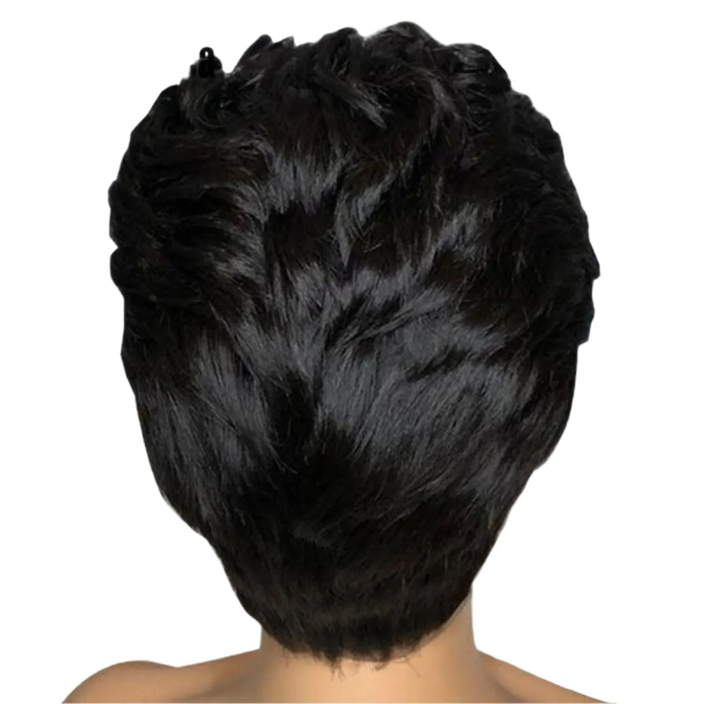 13x4 Side Part Pixie Cut Human Hair Wig | Wavy Short Bob Lace Front | 180% Density