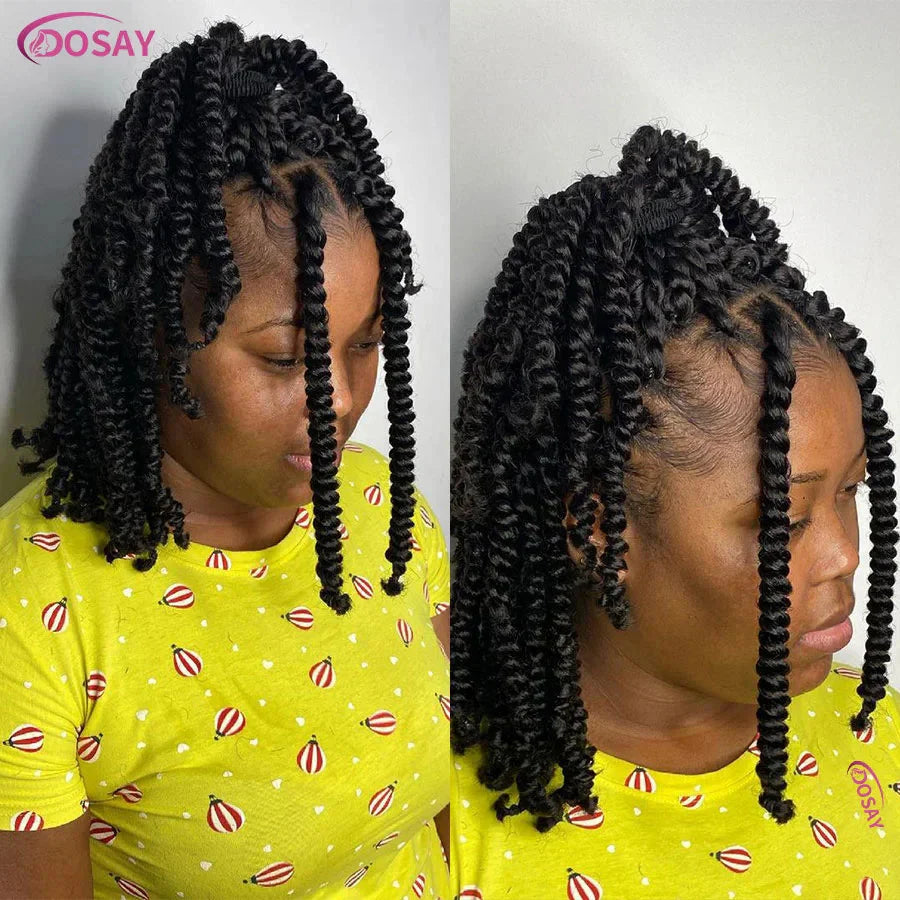 36" Fulani Cornrows & Knotless Box Braids Wig | 360 Full Lace | Baby Hair | Black Women