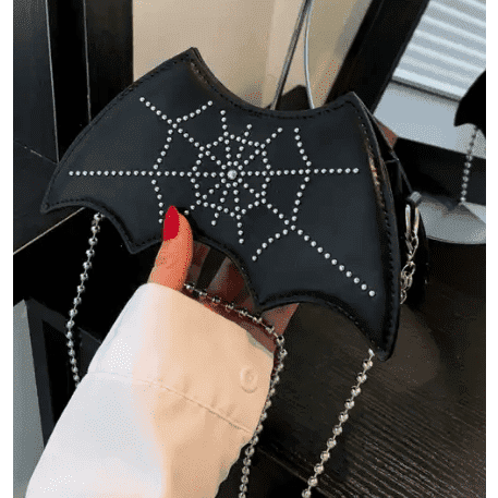Bejeweled Bat Cross Body Bag