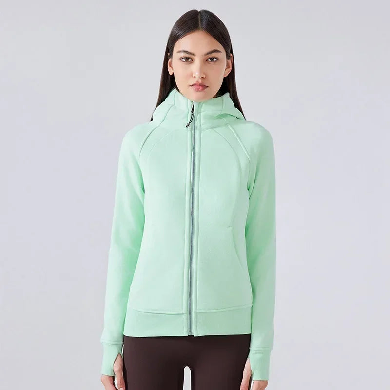 ActiveFlex Zip Hoodie: Women's Fleece Sports Jacket