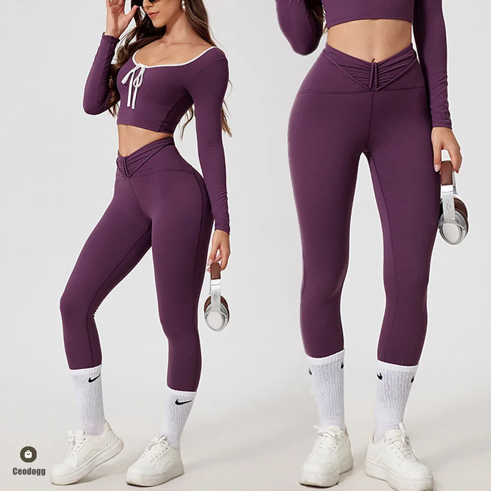 ActiveFit Women's Yoga Set: Crop Top & Leggings