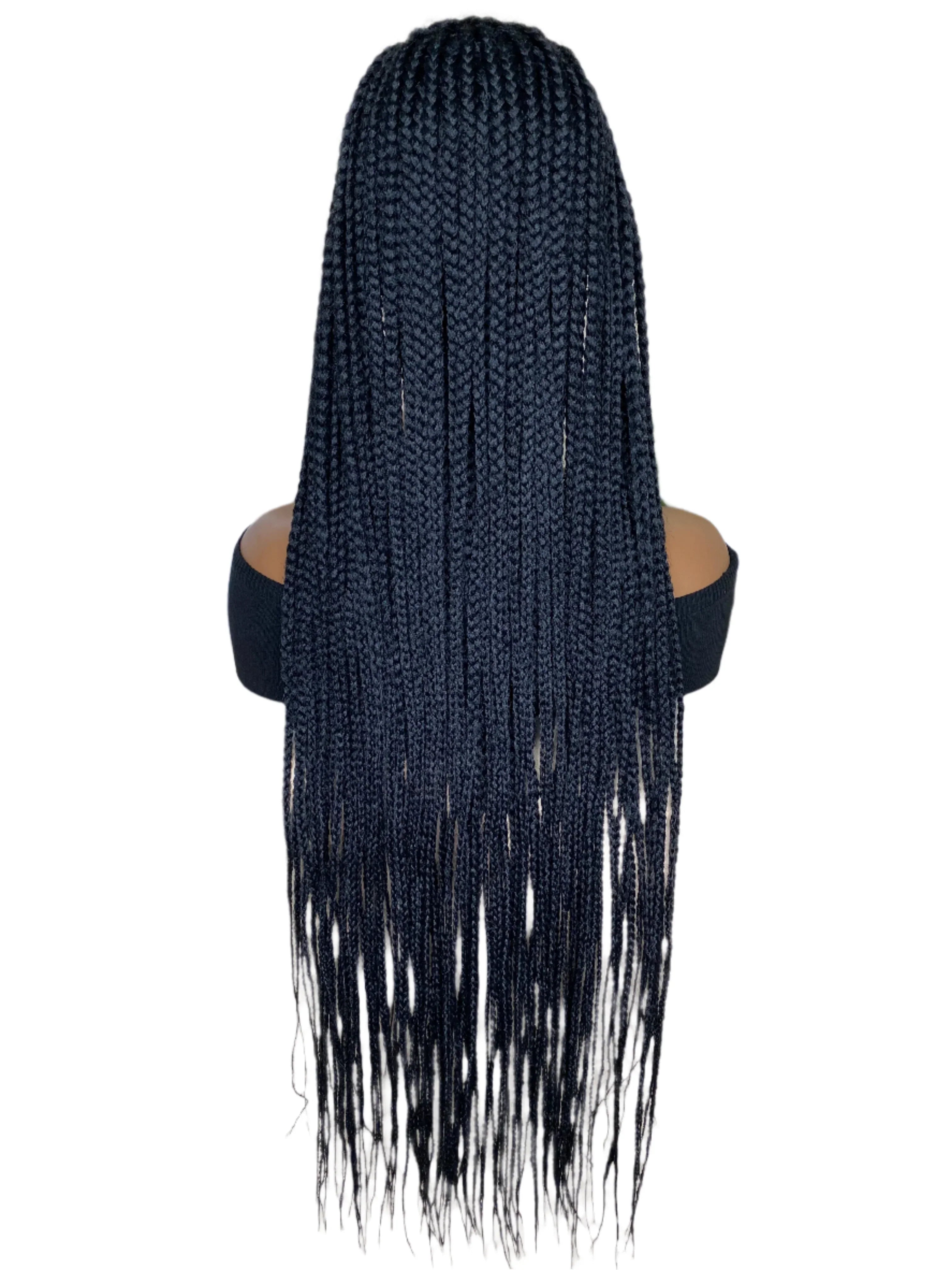 13x4 Lace Front Braided Wig | Synthetic Hair | Baby Hair | Black Women | Daily Use