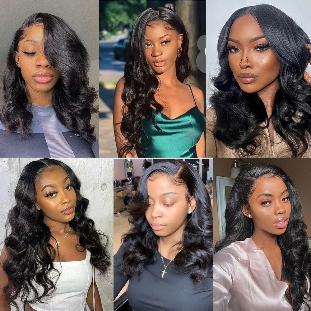 200% Density 13x4 Body Wave HD Transparent Lace Front Wig | Glueless Pre-Plucked Human Hair
