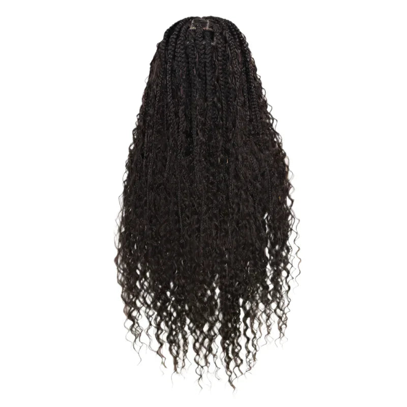 36" Ombre Goddess Locs Braids Wig | 360 Lace Front | Baby Hair | Bohemian Style