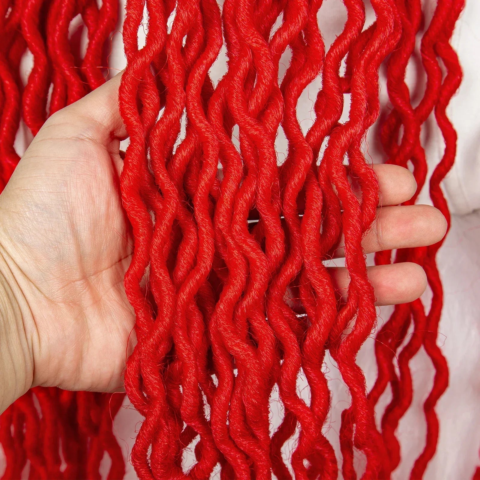 30" Crochet Afro Dreadlocks Bucket Hat Wig | Synthetic Braided Hair | Curly Ends | Black Women