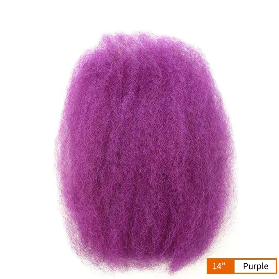 Afro Kinky Bulk Human Hair for Braiding & Dreadlocks | 100% Virgin Brazilian Remy (50g)