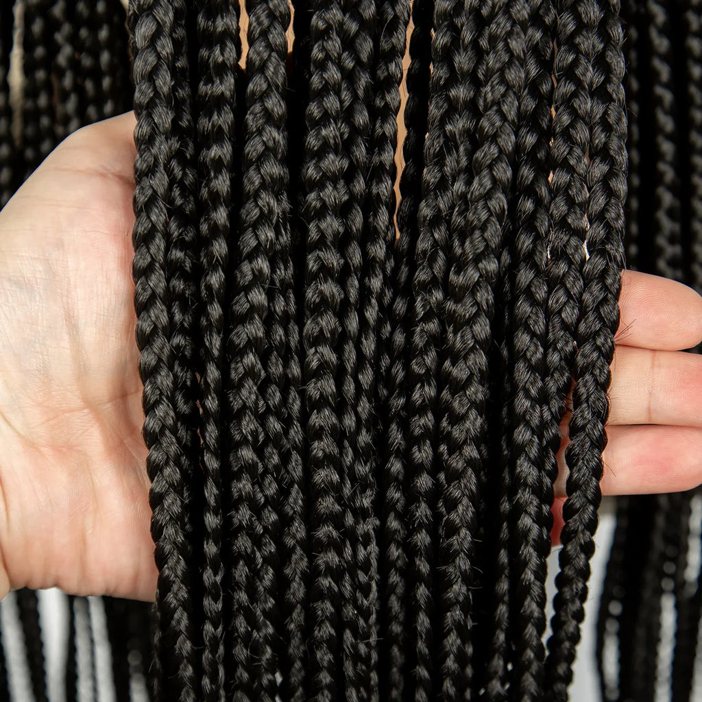 36" Knotless Cornrow Braids Wig | Full Lace | Baby Hair | Black Women