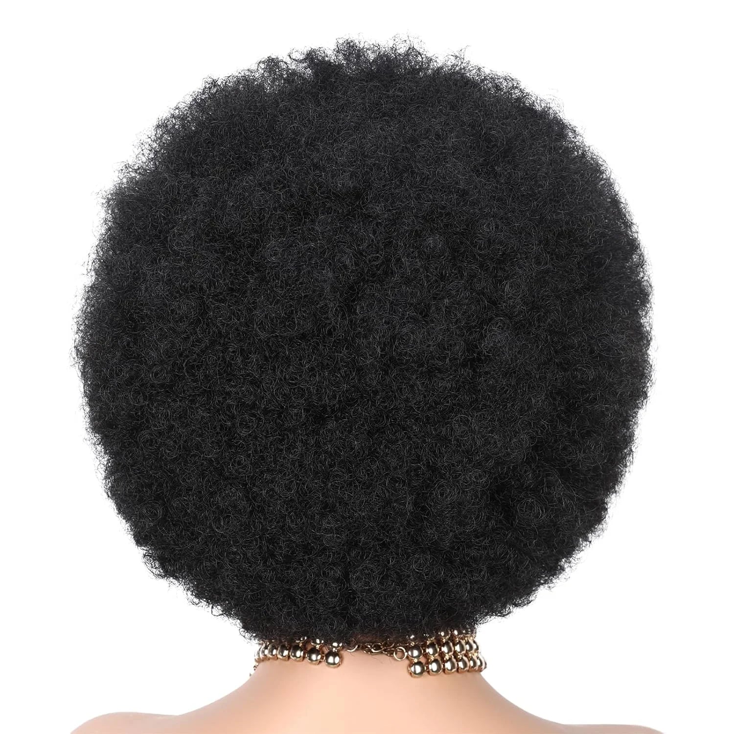 6" Afro Curly Braided Lace Front Wig | 250% Density | Brazilian Remy Hair | Short Curly Wig