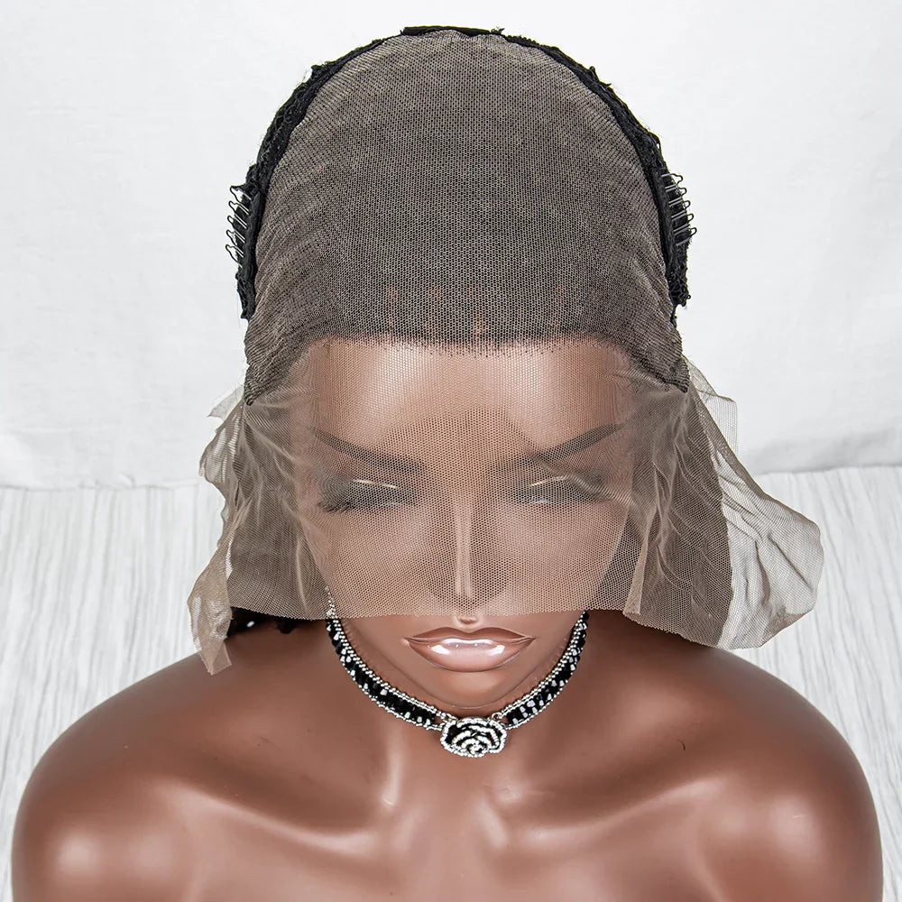 36" Handmade Knotless Box Braids Lace Frontal Wig | 13x6 Lace | Baby Hair | Synthetic Braids