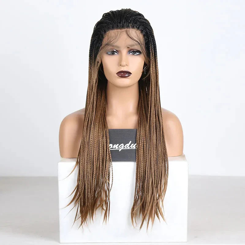 13X4 Lace Wigs for Women | Braided Box Braids Wigs | Synthetic Lace Front Wig | Braiding Wigs Natural Hairline Cosplay