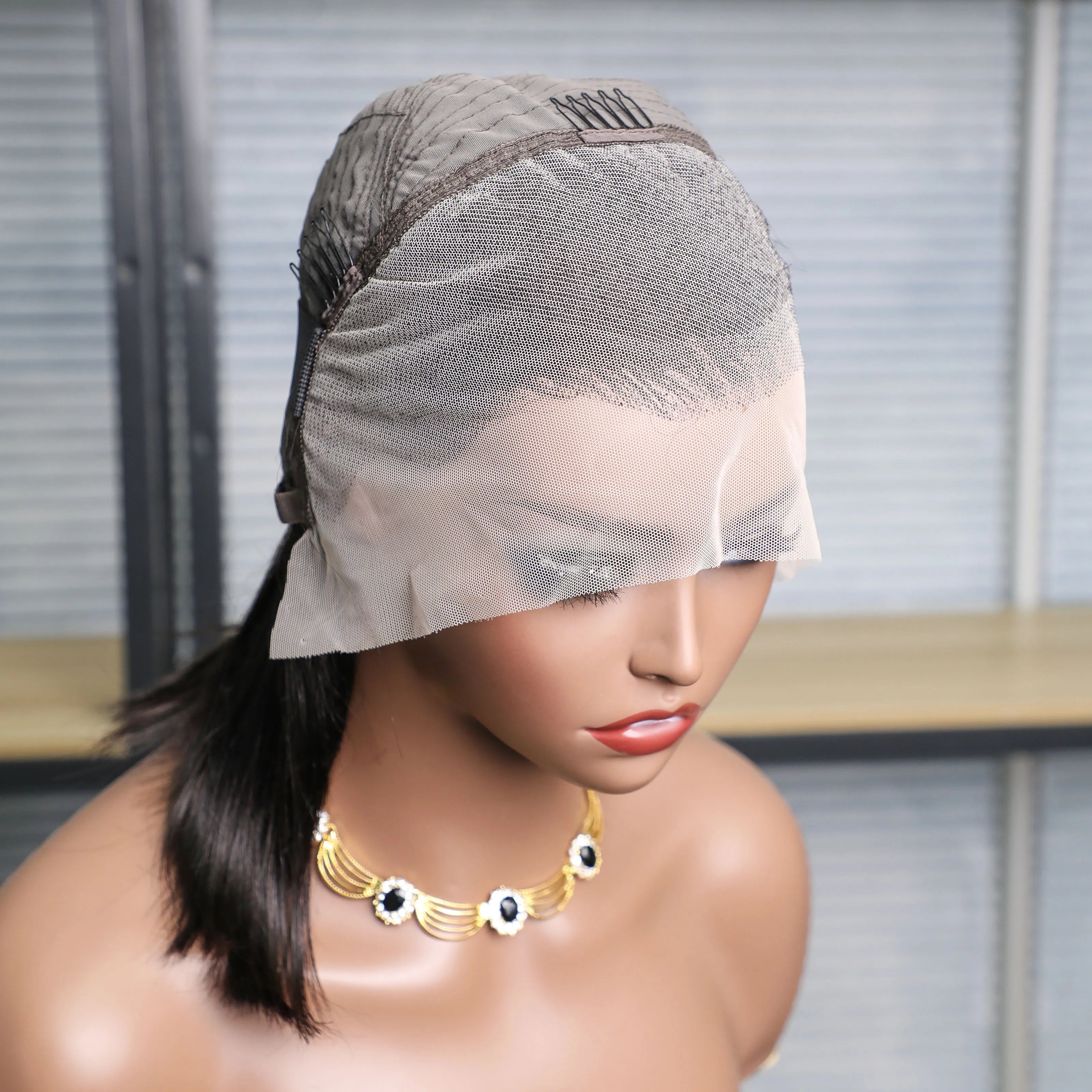 10-16 inch Short Straight Bob Wig | Brazilian Remy Human Hair | 13x4 Lace Frontal | Natural Looking | Ready to Wear